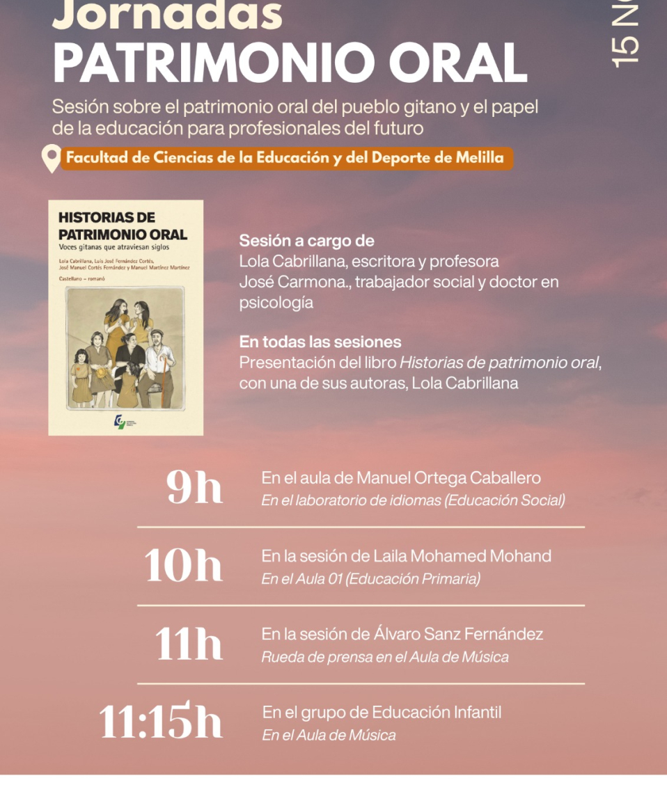 Jornada «El patrimonio oral del pueblo gitano y su papel en la educación», con Lola Cabrillana y José Carmona