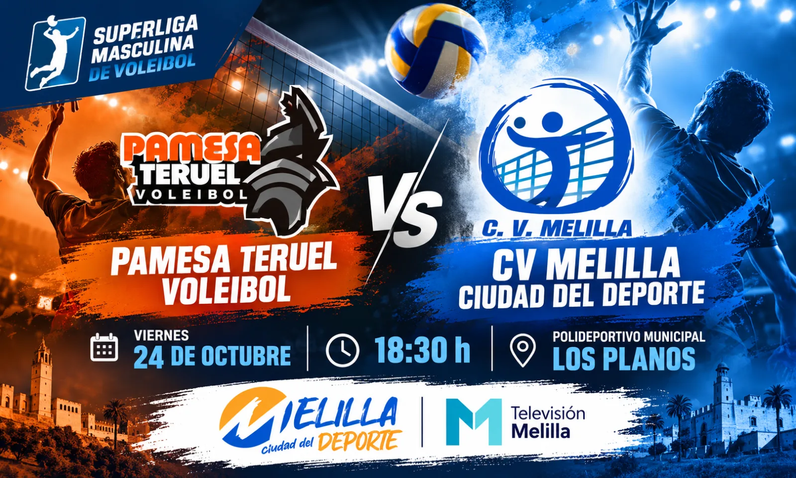 Imagen de la noticia: El CV Melilla busca en Teruel su primera victoria a domicilio
