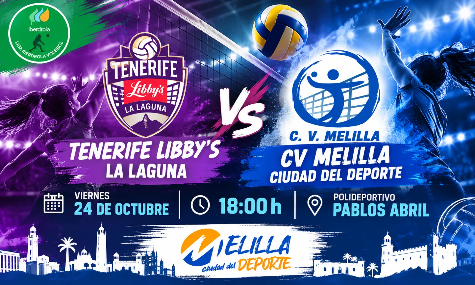 Imagen de la noticia: El Melilla Ciudad del Deporte juega en Tenerife ante el Libby's La Laguna