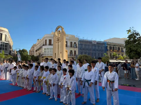 Imagen de la noticia: El kárate toma la calle Héroes de España con un torneo