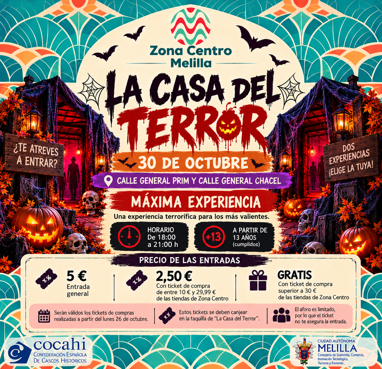 Imagen de la noticia: Zona Centro celebra Halloween los días 30 y 31 con Casa del Terror y disfraces