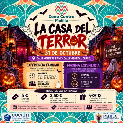 Imagen de la noticia: Zona Centro celebra Halloween los días 30 y 31 con Casa del Terror y disfraces